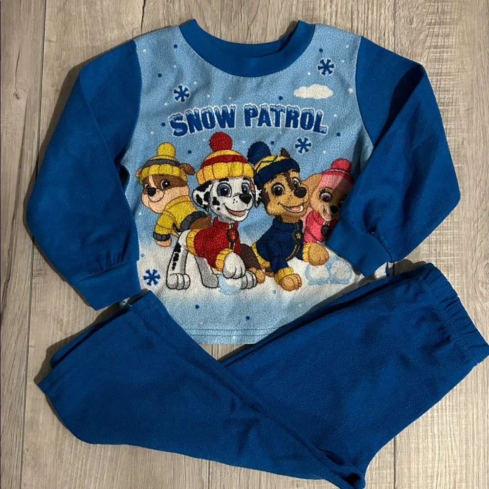Toddler Boy’s Paw Patrol Fleece Pajama Set Sz 3T